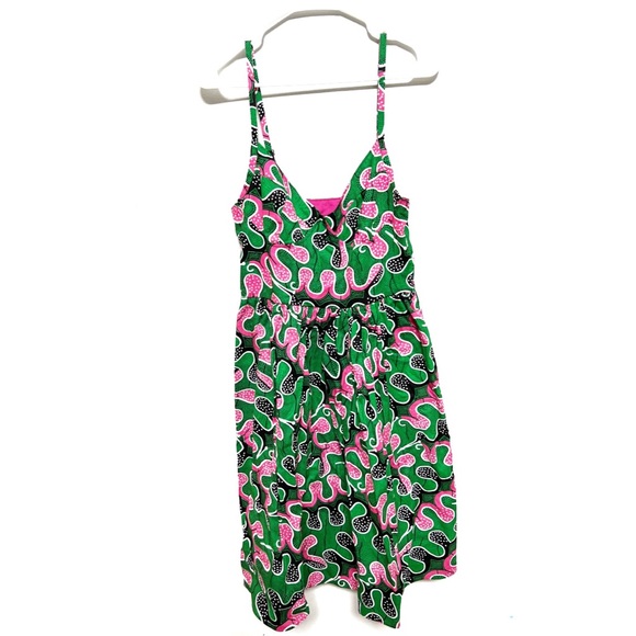 Royal Jelly Harlem Angeline Midi Dress in Emerald Camo - Picture 2 of 11